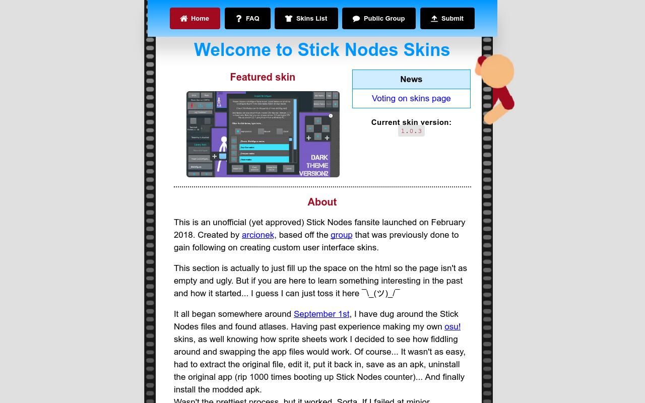 Stick Nodes Skins - Home